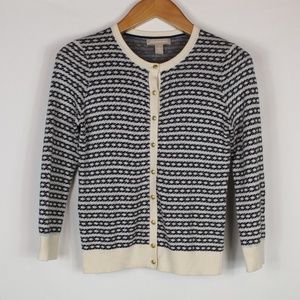 Banana Republic | Chain jacquard cardigan S